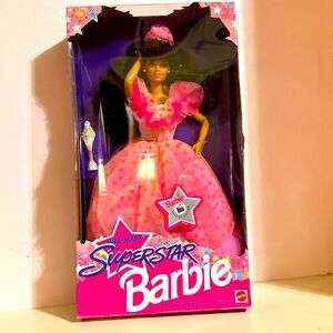 1993 Mattel Walmart Superstar Barbie • African American 10711 • NRFB